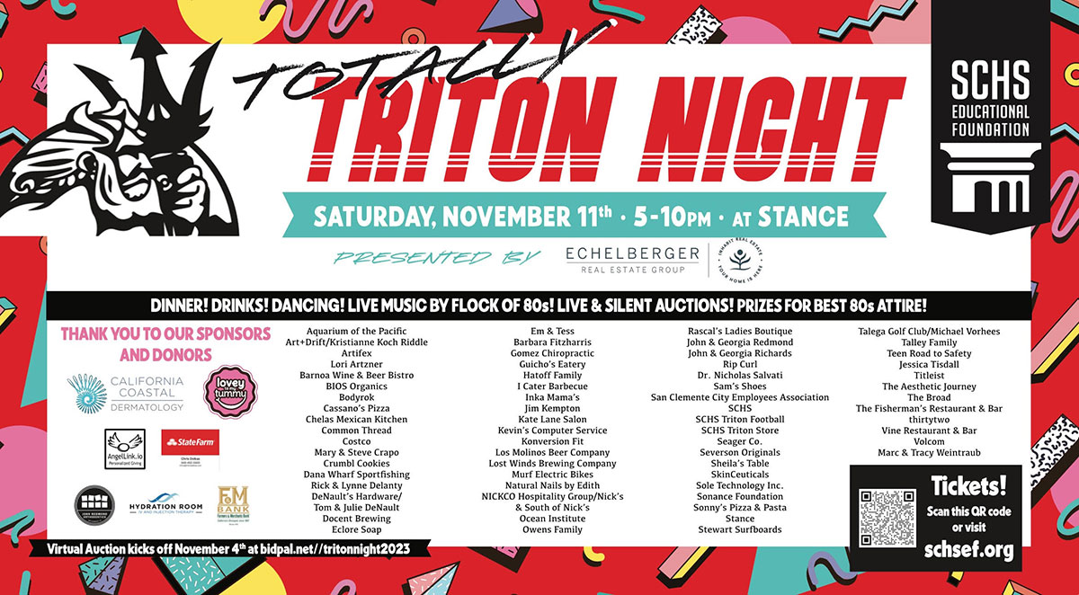 Flyer for Triton Night 2023
